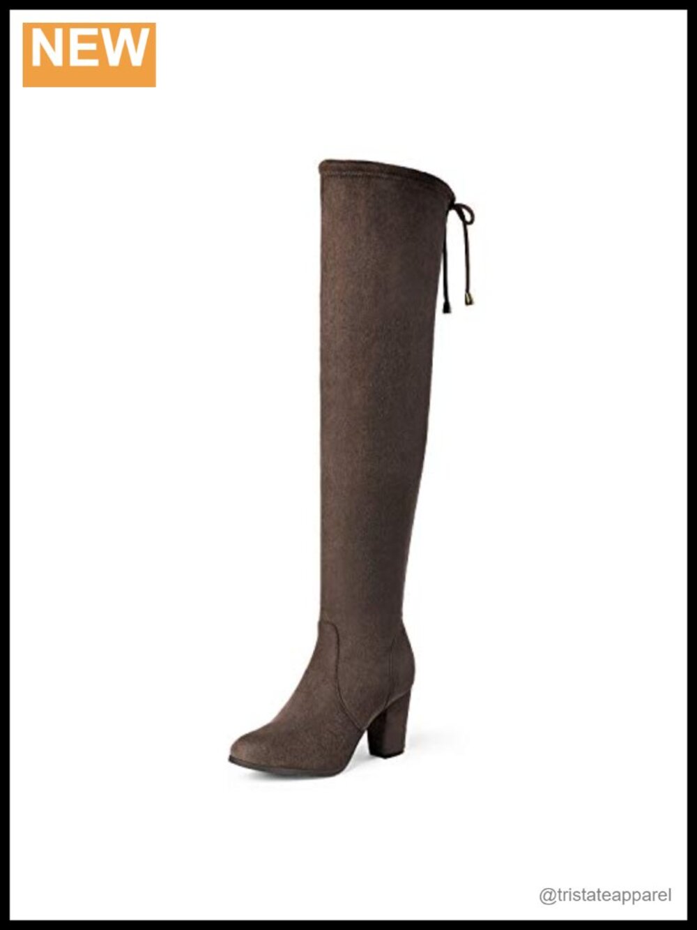 Thigh High Over the Knee Faux Fur Boots Block Mid Heel Side Zip